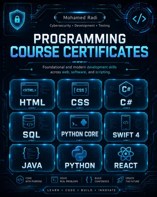 Programming Course Certificates