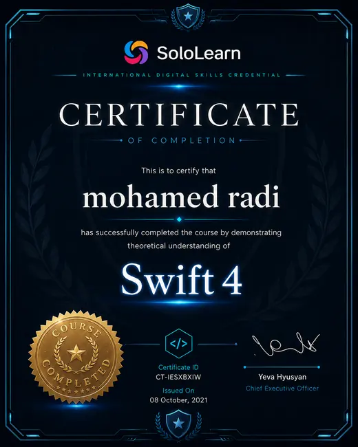 Swift 4 Certificate