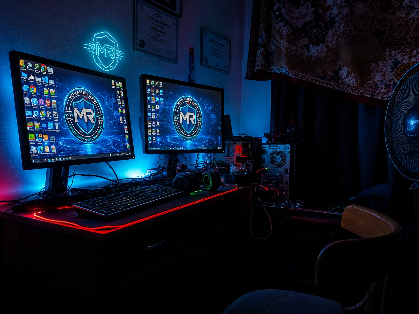 Mohamed Radi cyber workstation