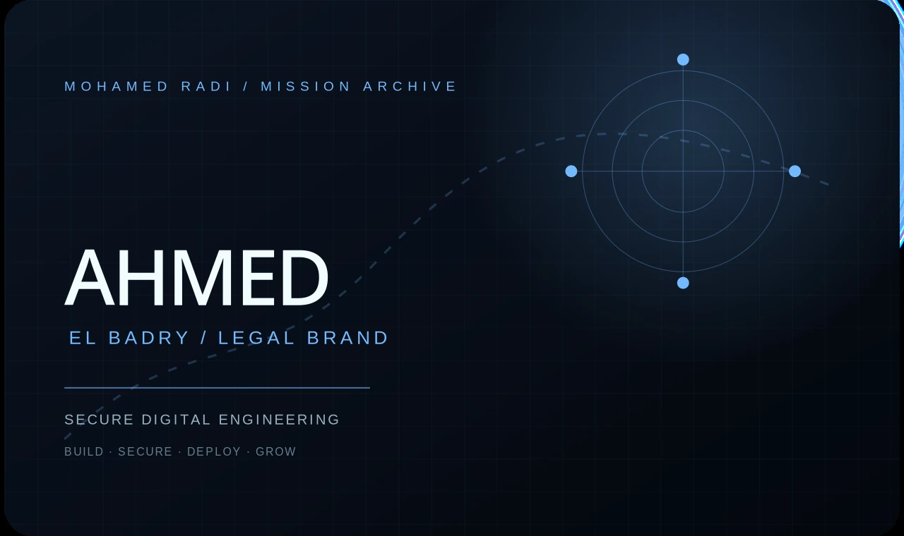 Ahmed El Badry legal platform mission cover