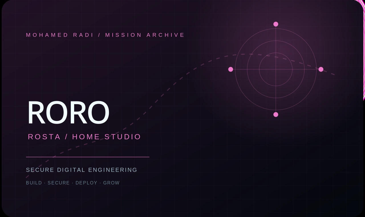 Roro Rosta home studio brand cover