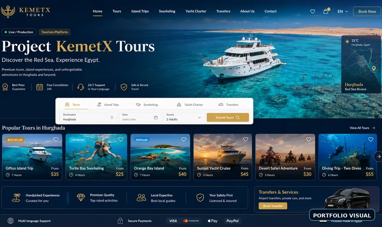 KemetX Tours project cover