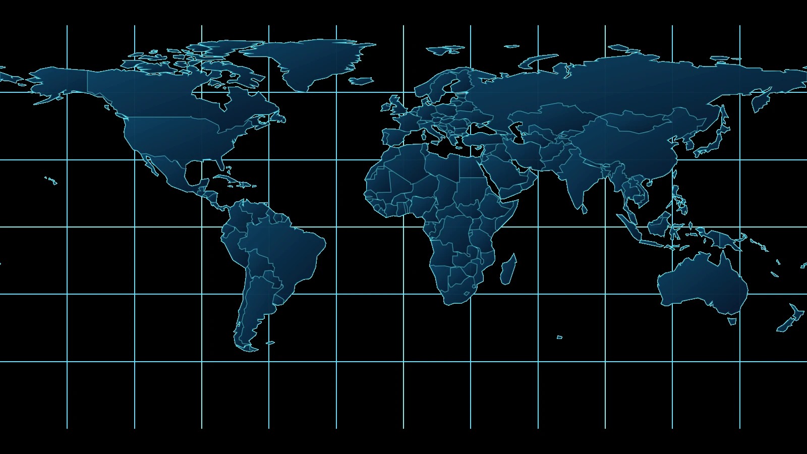 Stylized world map